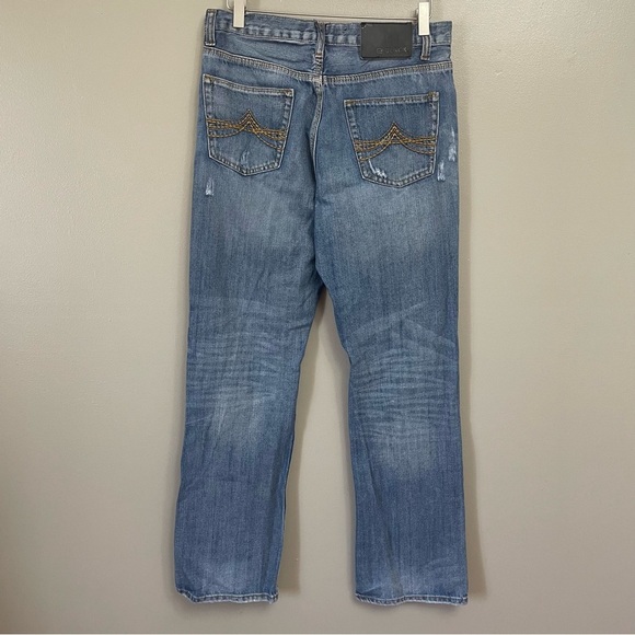 Buckle Black Jeans Men’s 30 x 32 distressed star stripe patches denim - Picture 7 of 13